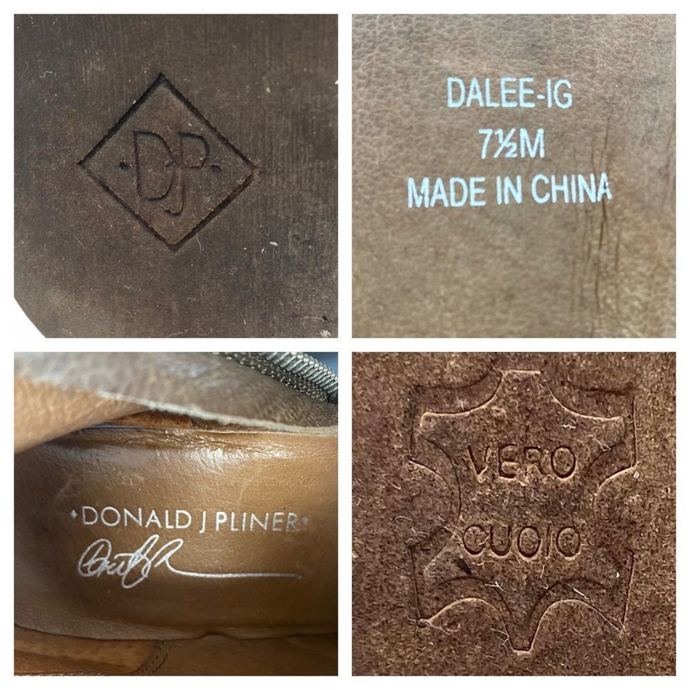 Donald J Pliner Tall pebbled leather 'Dalee' Boot - Picture 10 of 16